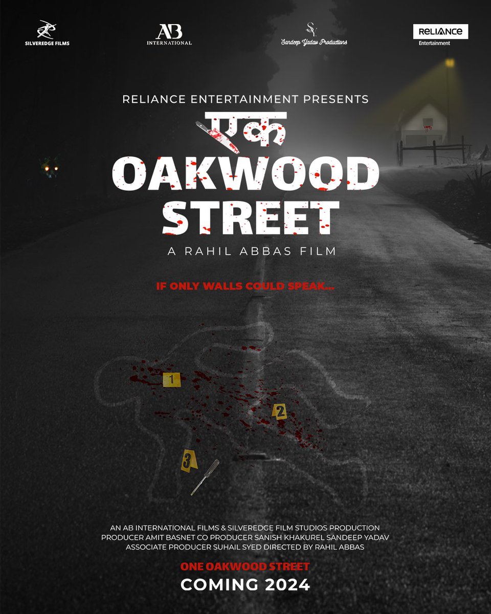 RELIANCE ENTERTAINMENT: ‘ONE OAKWOOD STREET’ ANNOUNCEMENT… #RelianceEntertainment associates with AB International Films and SilverEdge Film Studios for their next film, titled #OneOakwoodStreet… Directed by #RahilAbbas. Presented by #RelianceEntertainment… Produced by Amit