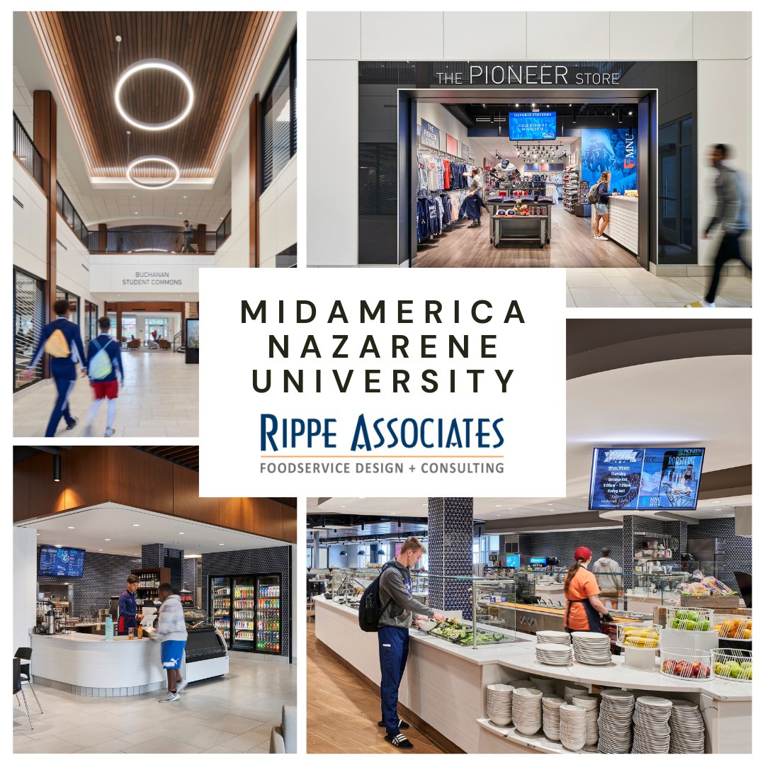 RippeAssociates's tweet photo. Congratulations to Dr. Spittal &amp; team at @followMNU, @PGAVArchitects, @PioneerCaterers, &amp; the project team at @RippeAssociates on being named @FESmagazine Facility Design Project of the Month!

https://t.co/BBtiSbg1SM

#kitchensthatwork #foodservicedesign #highereducation https://t.co/9QXyVAI4fV