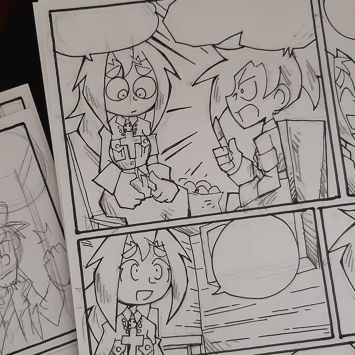 In other news, slowly but surely I've started drawing the next chapter of Lotta Svärd: Women of War.