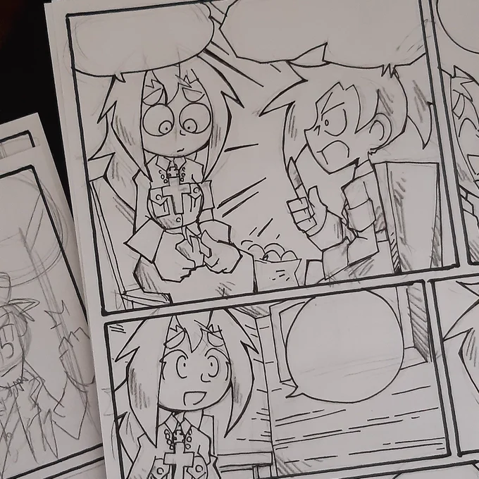 In other news, slowly but surely I've started drawing the next chapter of Lotta Svärd: Women of War. 