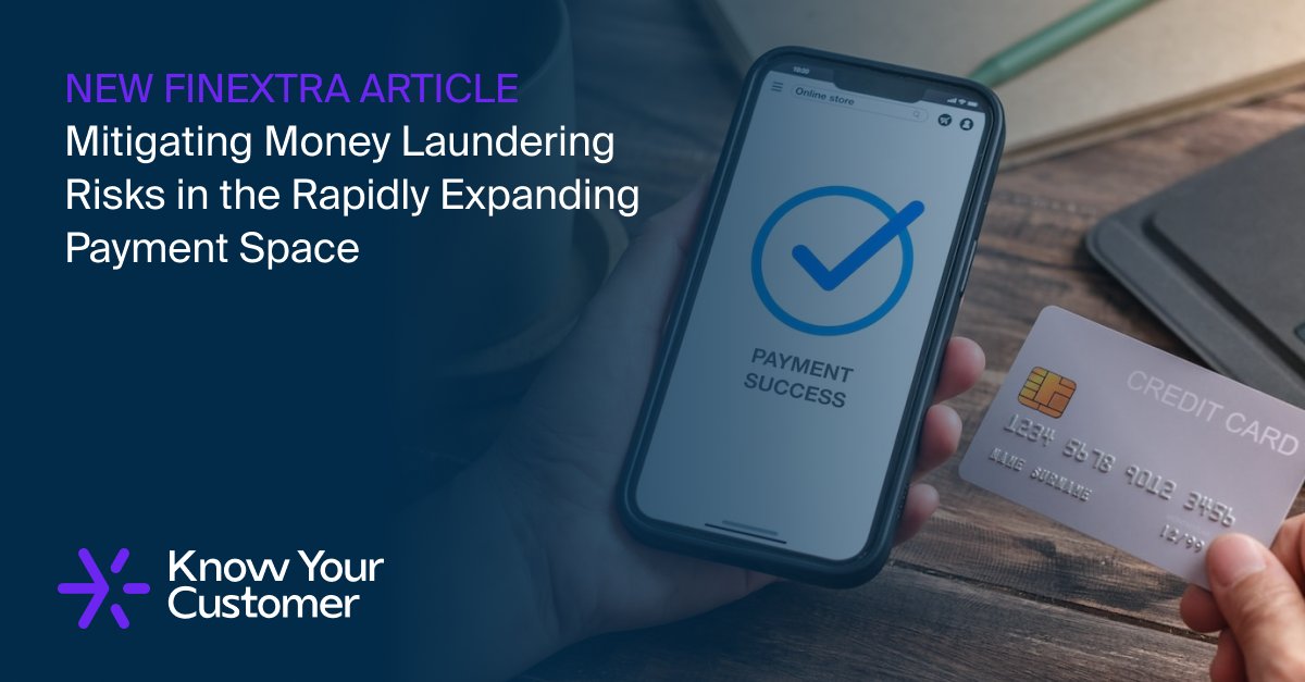 KYC_Ltd's tweet photo. According to McKinsey, criminals are increasingly utilising #digitalpayments to launder money. Rather than ignoring the problem, it's in each payment provider’s best interest to start addressing it. Our CEO @RoamingFounder explores the topic in #Finextra: https://t.co/b4gL2UXqOe https://t.co/hCb7hpVq6f