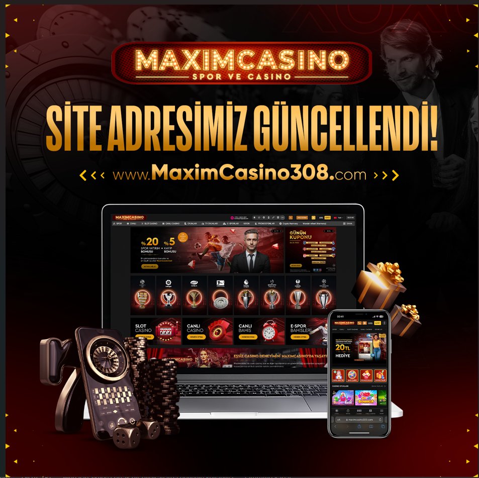 Maximsosyal's tweet photo. ✅ADRESİMİZ GÜNCELLENDİ! 

🌐Güncel adresimiz https://t.co/iUZ4PQut7i olarak güncellenmiştir.

 ✔️Kazandıran adres #Maximcasino bol şanslar diler! 🎁

 💯Bir sonraki güncel adreslerimiz:
➡️
https://t.co/BwEzD1fizC
https://t.co/GwayJzAqoJ https://t.co/jE0nj0TFL6