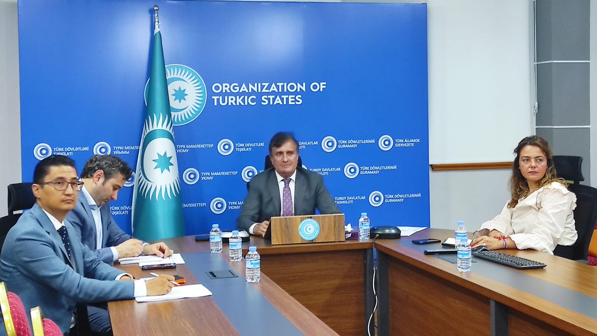 .@Turkic_States Deputy Secretary General Dr. @omerkocaman and Secretariat officials held two separate online meetings today⏬ ✔️ discussed with the #Uzbek side the agenda and preparations for the 3rd Meeting of the OTS Ministers of #Health and the 9th Turkic Medical Congress to…