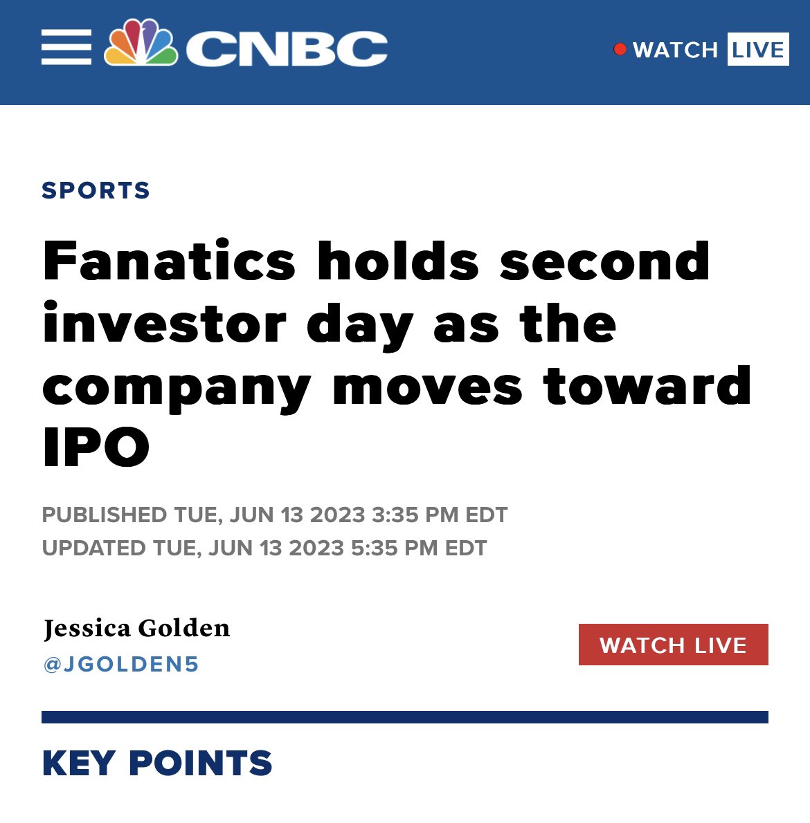 Fanatics holds second investor day as the company moves toward IPO