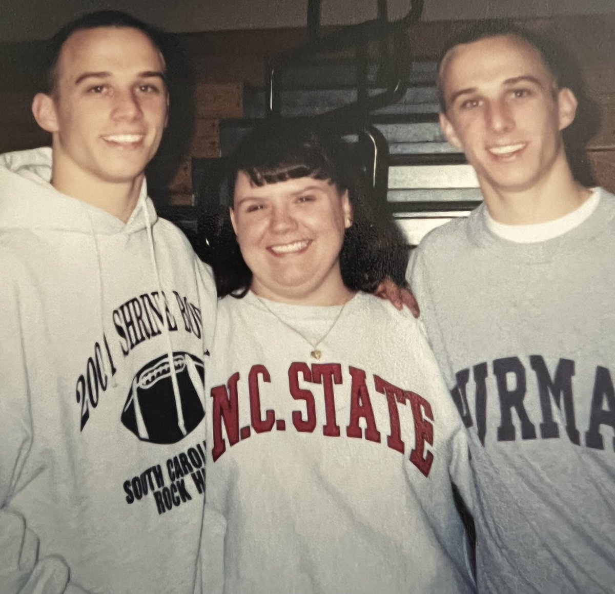 msperrynfhs's tweet photo. How can it be that these two babies are 40 today?!? Happy birthday @coach_stepp and @coachjstepp! Love you to the moon and back and I’m so proud of you 💗♾️💗PS…we don’t talk about how old that lady in the middle is 🤣😂 https://t.co/aHMf0Wl87h