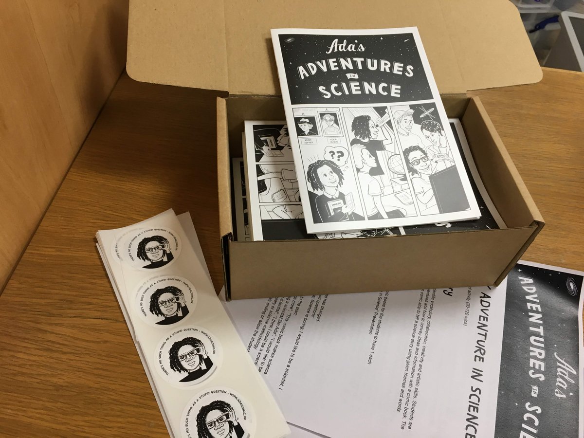 Have you heard of Ada's Adventures in Science?  

Ada's Adventures in Science, a comic book by Edward Gomez &amp; Laura Sorvala to inspire and empower potential young scientists. The comic book series features Ada, a girl who isn’t afraid to ask questions about the world around her.