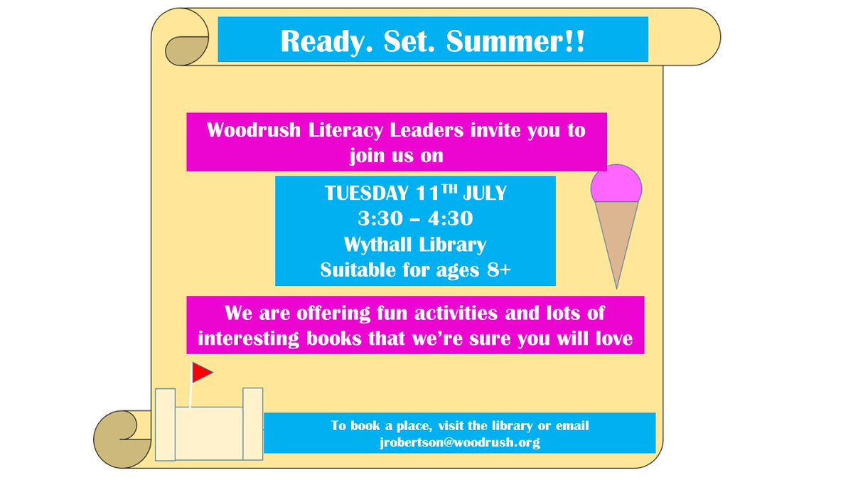 Wondering what to read this summer? Join our <a href="/Woodrushhigh/">Woodrush High School</a> Literacy Leaders on Tuesday to discover the latest new books.