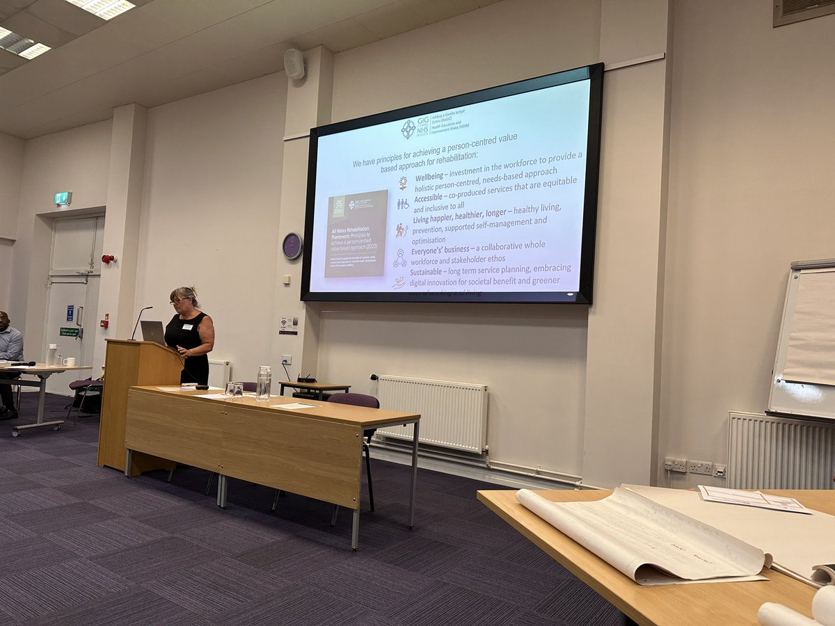 NCIG_NHSWales's tweet photo. What the system should be:  The Rehabilitation Principles.  Delegates are creating personas and exploring what the system should look like. Seeing the bigger picture rather than the condition. #NeuroRehab2023 https://t.co/SlaQdr4SEh