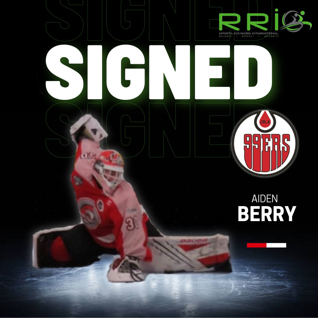 RRI Hockey Agency is pleased to announce the placement of player Aiden Berry for the 2023-24 season. Aiden will join the Brantford 99's Jr A OJHL
Going into his final Jr year, we are thrilled for Aiden and the opportunities that await him
Congrats Aiden
<a href="/OJHLOfficial/">OJHL</a> 
<a href="/OJHL99ers/">Brantford Jr. A 99ers</a>