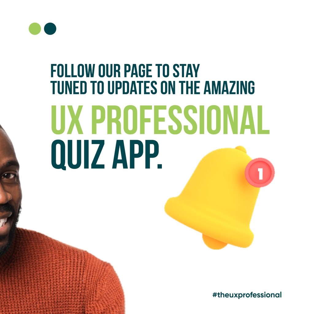 BraveAchievers's tweet image. Heads up!!! We&apos;re so close to the launch of The UX Professional Quiz platform.  We&apos;re excited and you should be too. 
What features would you love to see in our UX/UI Quiz application? Tell us in the comments. 
_ 
_ 
_ 
_
#productdesigntips #braveachievers #uxui #uxdesignmastery
