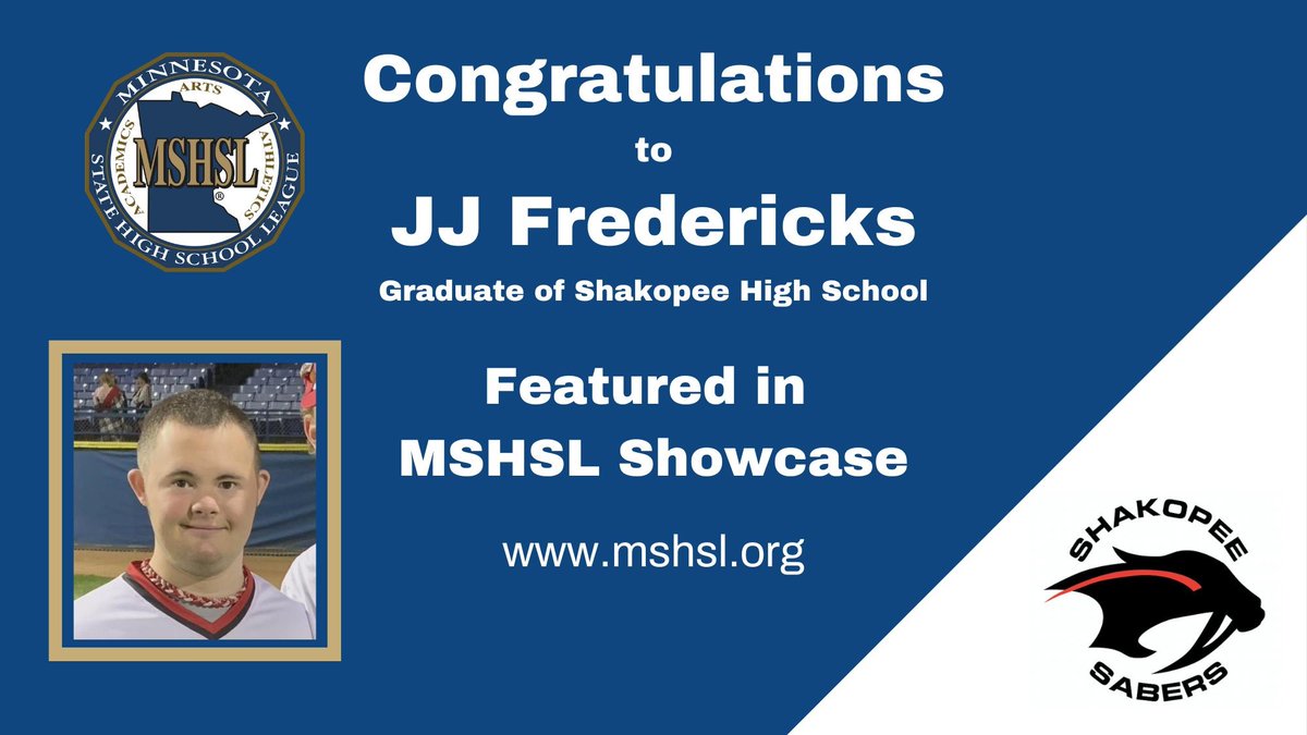 MSHSL's tweet image. JJ Fredericks, a 2023 graduate of Shakopee High  School, recently served as the batboy at the annual Minnesota All-Star Baseball game. 

Watch the video, courtesy WCCO | CBS Minnesota, here: mshsl.org/about/news/sho…

@MSHSLjohn 
@ShakopeeSchools 
@WCCO