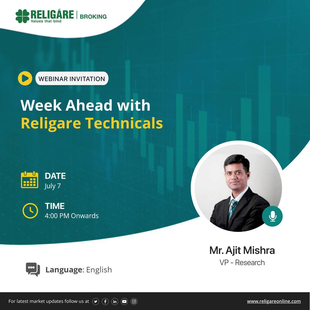 religareonline's tweet photo. Register https://t.co/OCzBgzI4qC
Free Live Webinar on "Week Ahead with Religare Technicals" from our expert “ Mr. Ajit Mishra –VP Research” on July 7th, 2023 from 04:00 PM onwards.
#religarebrokingltd #researchexperts #stockmarket #freelivewebinar #weeklyopportunities https://t.co/QBy1afr4Xx