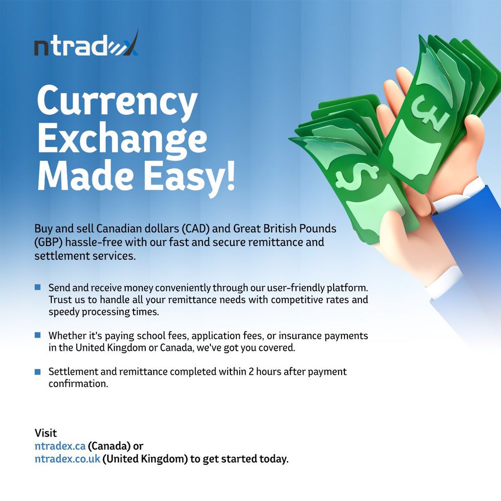 Currency Exchage Made Easy! 🫡🇬🇧💯

#currencyexchange #fx #gbp #ngn #remittance #settlement #canada #uk