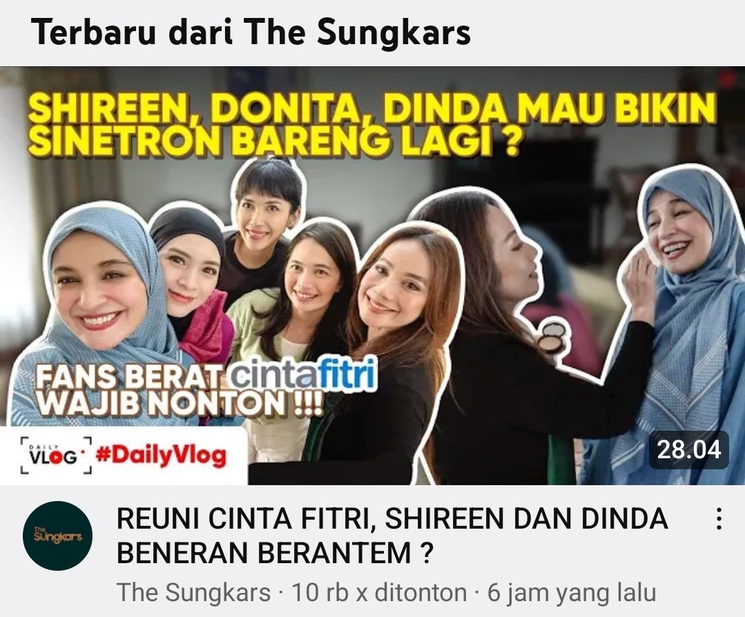 ayuputrianata's tweet photo. Pertama kalinya nonton sinet itu CF, setelah itu IC. Trs baru aja kelar nonton vlog ini &amp; gue seneng bgt liat mrka msh seakrab &amp; sedekat itu sampai skrg. Kalau pemain IC gmn ya nantinya? Sekian thn kedepan msh bakal seakrab ini ga? Secara huru hara selama tayang tuh byk bgt🙈 https://t.co/cvtMhmWMxX