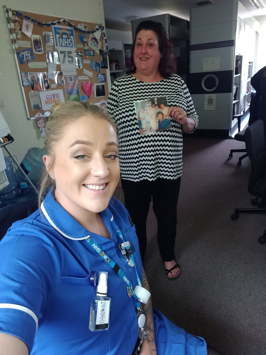 RotherhamCTD's tweet photo. Our Lead Nurse enjoying seeing a picture of her mum as a nurse on #South #DN celebration board #NHS75 @RotherhamNHS_FT @RElsonReynolds @Curlygayley @CatherineB79152 @sharonhunter47 @MandyCl91051618 @RodKersh @MelpaGibbons https://t.co/8aDlhTfQhc
