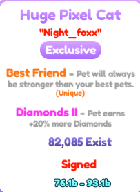 Noob_NationYT's tweet image. Last PSX giveaway(if no one enters)
Signed Huge Pixel Cat (signed by Night Foxx)
Like
Follow me
Retweet
Comment user ends in 48hrs #PSX @PetSimX #PSXGiveaway #giveaway #PetSimulatorX