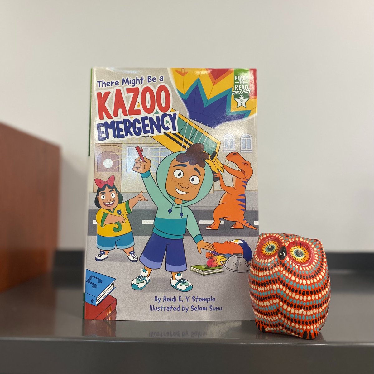 📚 There Might Be a Kazoo Emergency by Heidi E. Y. Stemple and Selom Sunu. #dailybutlershelfie #ThereMightBeAKazooEmergency @heidieys @SelomSunu @simonschuster