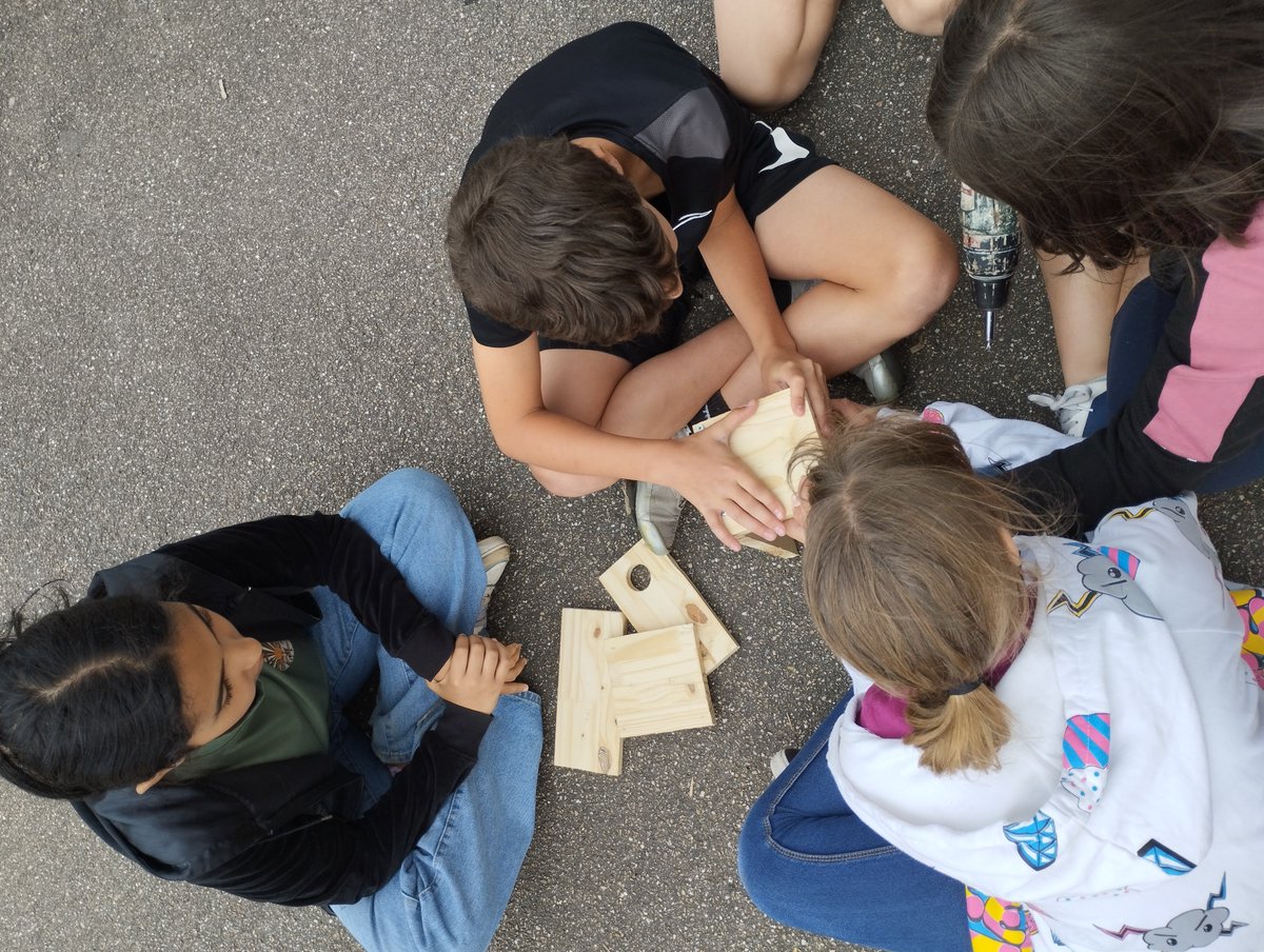 BoulignySvt's tweet photo. Projet Nature avec les élèves de 6èmes du @clgBouligny : repérage des oiseaux 🐦, construction des nichoirs adaptés 🪛 et finalisation des hôtels à insectes 🌱🐜🦋. 
@LPOFrance @deptmeuse https://t.co/4q3ZvwRPav