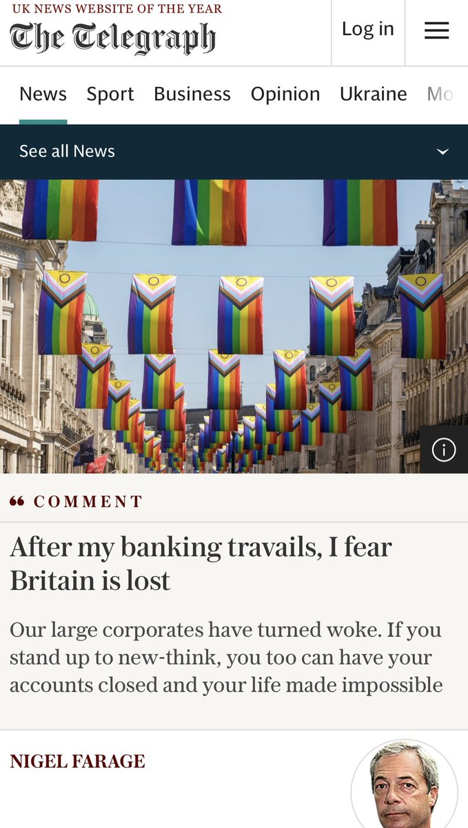 Eyaaaad's tweet image. هذا أكثر مقال متداول في إنجلترا خلال الأيام الماضية نشره البريطاني المعروف &quot;نايجل فاراج&quot; وهو سياسي ومذيع وزعيم حزب بريكست وعضو في البرلمان الأوروبي ومقدم برنامج &quot;نايجل فاراج&quot; الشهير.

المقال:

عندما تجولت في لندن هذا الأسبوع رأيت بوضوح الرموز التي تزين المباني الكبيرة ومقرات…