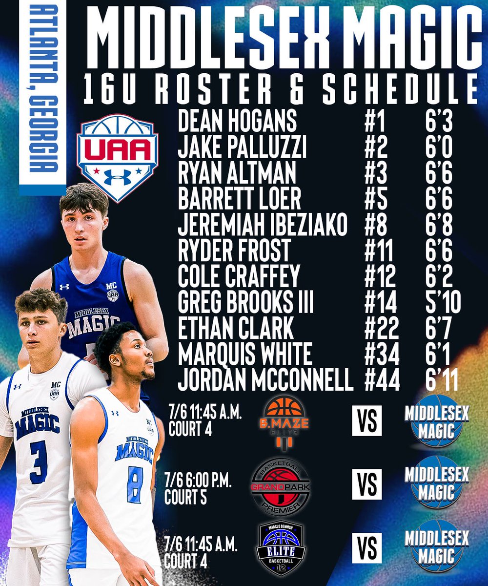 Magic 16u UAA are ✈️ to Atlanta for the Under Armour Championships! After a top 5 UAA finish in the spring, our boys are locked in and ready to attack this July! #MagicFamily