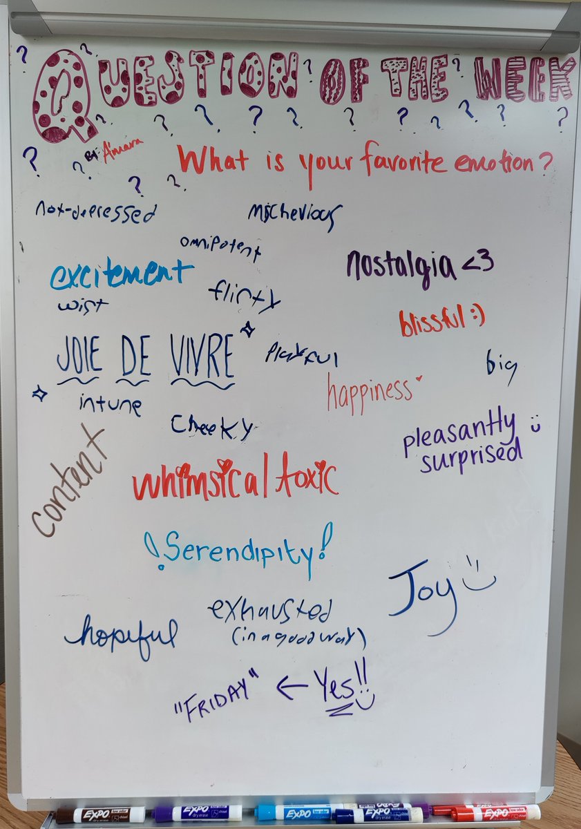 thepgslab's tweet photo. Question of the week: What is your favorite emotion? https://t.co/BXAiBztW8Q