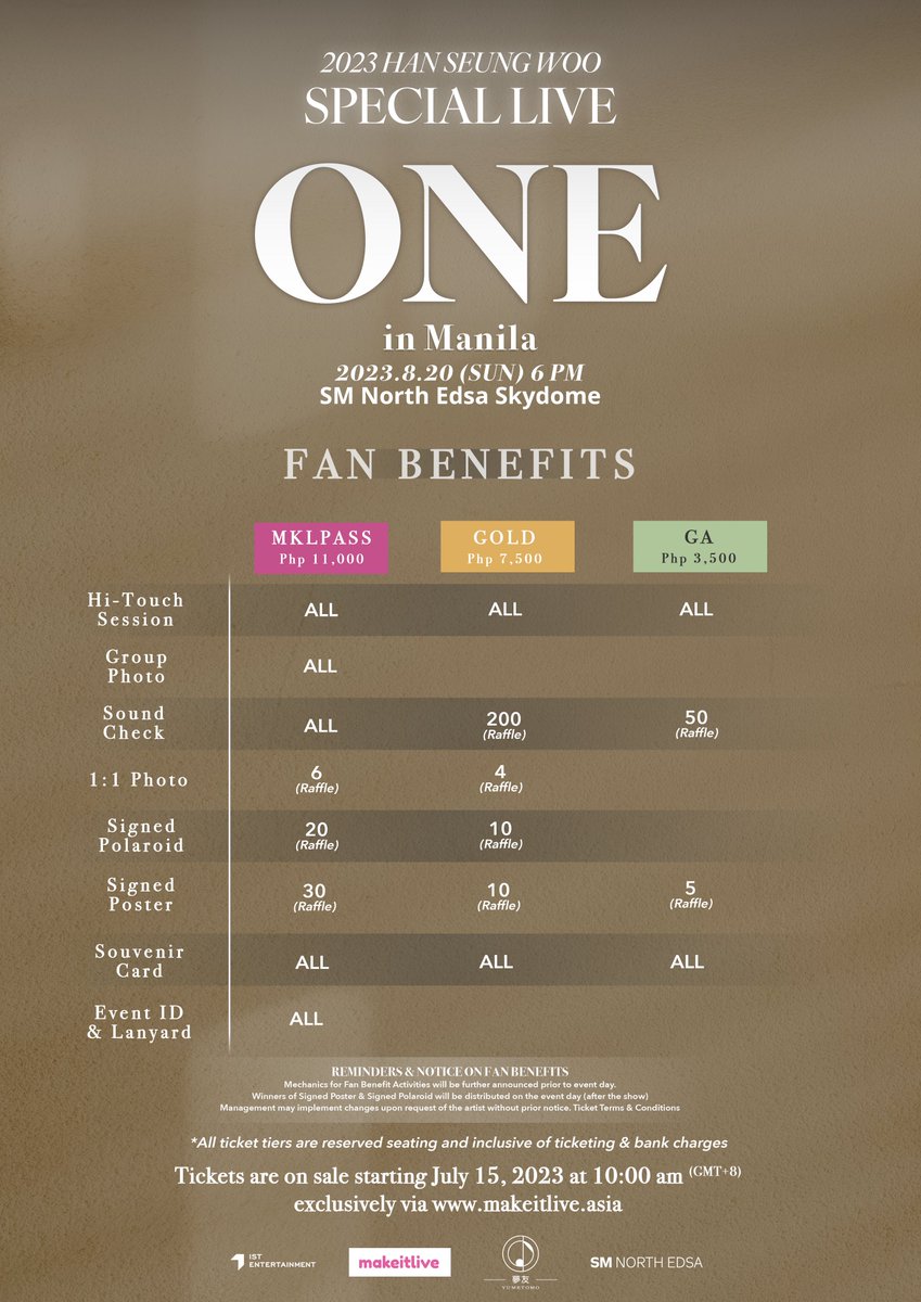 makeitliveasia's tweet photo. [📢] 🇵🇭 HAN_A! This is it! This is the #ONE!

2023 HAN SEUNG WOO ASIA TOUR
SPECIAL LIVE <#ONE>💜 Live in MANILA

📆 August 20, 2023, 6PM
📍SM North Edsa Skydome
🎟️ Tickets available starting July 15, 2023 10AM via https://t.co/mXLHqCx5Hz

#한승우 #HANSEUNGWOO #HanSeungWooinMNL https://t.co/FLVFTikH1L