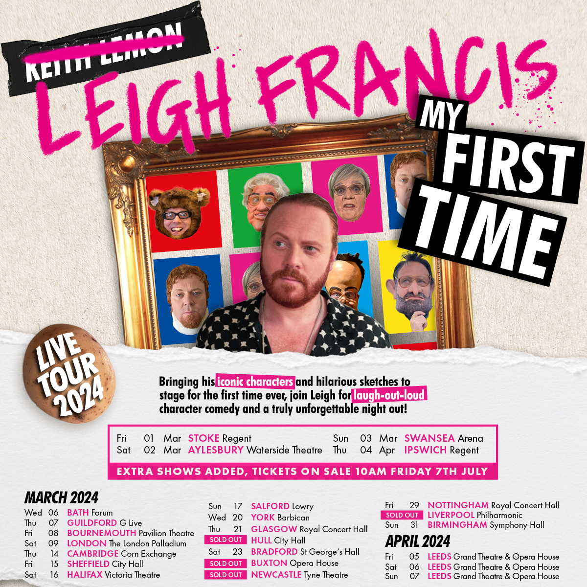 TicketmasterUK's tweet photo. 🚨 SIGN UP CLOSING SOON 🚨 

Make sure you sign up by 5pm today to gain your exclusive presale access for the recently announced extra dates of BAFTA-Award winning comedian Leigh Francis!

Sign up here > https://t.co/VO2DdIA6M1

@LeighFrancis https://t.co/SKQworMckl