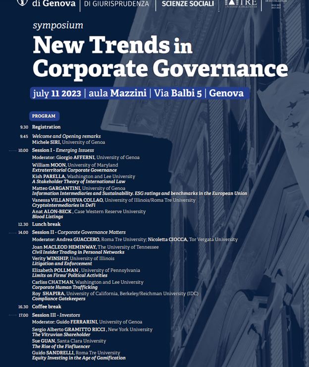VaneVillanuevaC's tweet photo. A week to this great event! Thanks to the law departments of the @UniGenova and @Giur_Roma_Tre 
🗓️Tue. July 11 at 10 am CET | Aula Poggi
Registration here: https://t.co/tCIliu8EcV https://t.co/NQqKQoMXUE