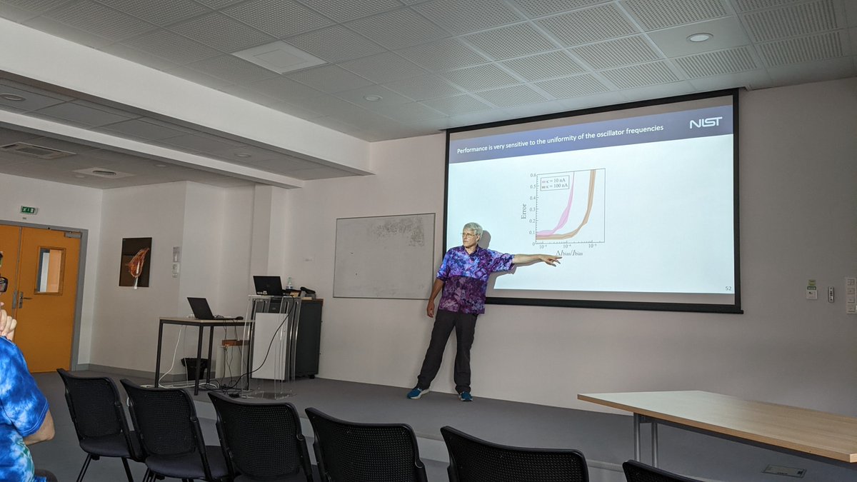 SPINTEC_Lab's tweet photo. Excellent talk by Mark Stiles from @NIST on developing novel ways of cognitive computing #spintronics #magnetism @SPINTEC_Lab @IRIG_Grenoble @cea_grenoble @UGrenobleAlpes @CNRS https://t.co/XxIvSbmc13