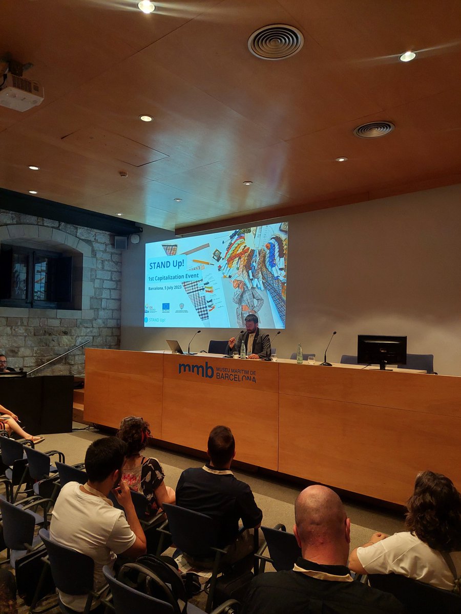 🔛 1st @STANDUp Med Capitalisation Event hosted by Lead Partner <a href="/MedWaves_Centre/">MedWaves</a> in Barcelona kicked off. Since 2020, the project has been supporting sustainable textile and fashion startups  and business models within the MED!🌍👚🧵 
<a href="/isaacperaire/">Isaac Peraire Soler</a> 
@orsoladecastro 
@ENICBCMed