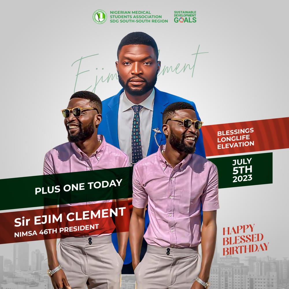 NiMSA_Nigeria's tweet image. To our 001, 

The most phenomenal!

Ever innovative! Prompt in leadership! Ever moving forward and supportive president...

The NiMSA 46th and many more @realDrSkills 

Happy Birthday To You Sir From NiMSAites 🥳🥳🥳🥳