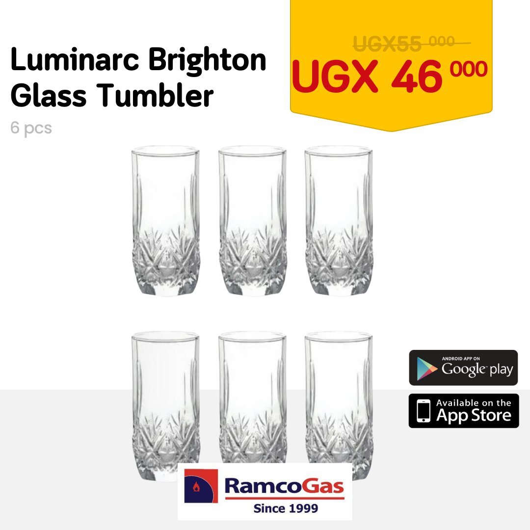 RamcoGas's tweet photo. Raise your glass to unbeatable deals on stylish 6 pcs Tumbler set, sip in style with our exclusive drinking glass sale! 🍷✨ #CheersToSavings #luminarc #France https://t.co/sF3GJU6GIU