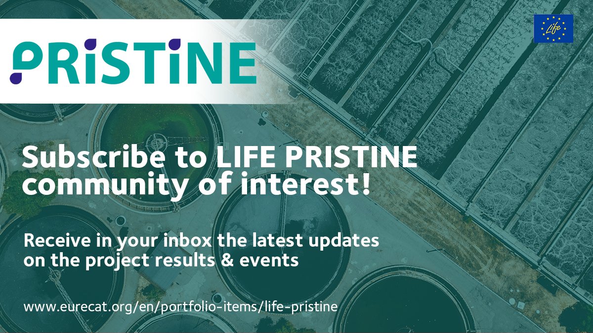 Stay up to date! 📢

Subscribe to the #LIFEPRISTINE community of interest and do not miss out on the project achievements and results

#EmergingContaminants #CleanWater #WaterTechnology

🔗 cutt.ly/PRISTINENewsle…