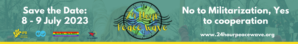 valenciaxLaPau's tweet photo. El 8 /7/23 20:00 #VALENCIA formará parte de la movilización mundial #24hOlaxPaz #24Hxpeacewave
#AturemLesGuerres #yestopeace #notomilitarization
convoca @valenciaxLaPau
Porque no nos resignamos ante la barbarie de la guerra , el militarismo y la amenaza nuclear https://t.co/kGkJrYe1NJ
