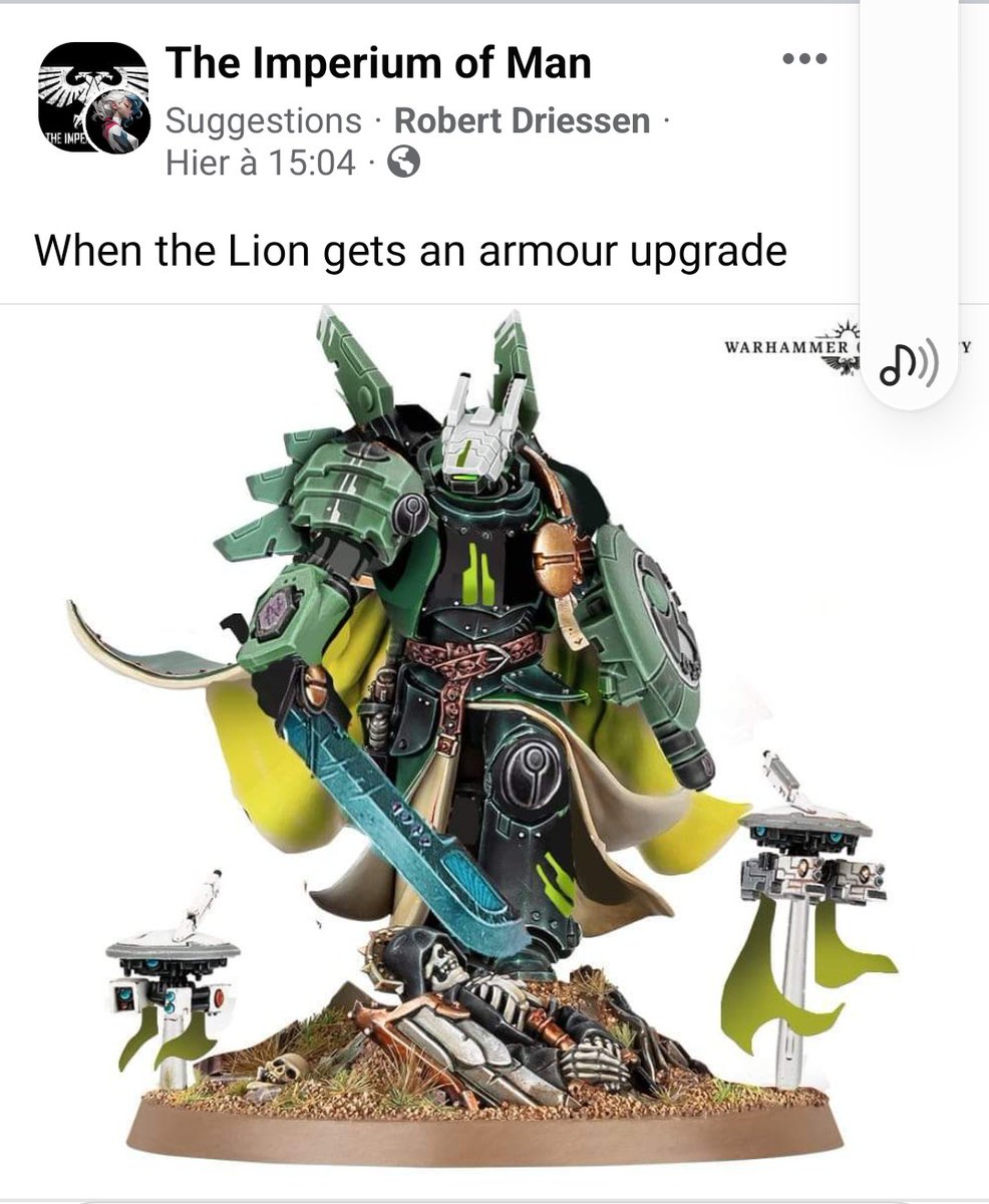 Trathyus's tweet photo. Bonjour @AlphaCastFR j ai vu sa sur Facebook et je me disais que sa pourrait te plaire toi qui n aime pas trop les space marine  sa pourrait peut-être te faire  changer d'avis 😅 https://t.co/MpVpveJbUd