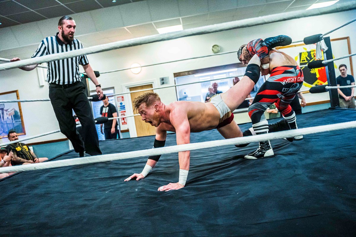 Stu_PWRef's tweet photo. Action Shots from Pro Wrestling Karnage: Homecoming 

18th June 2023

Part 2 Featuring: 
#LeonCage vs @alexvaughanpw 
@jamesellispw vs @MartynGrant88 

Credits: 
📷 @blue_radical 
@PWKarnage https://t.co/FWqH9mGqwb