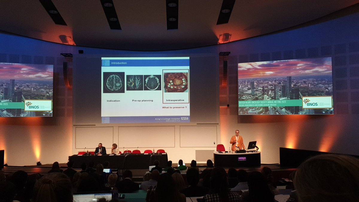 @BNOSofficial Tractography, TMS and other advanced techniques to improve neurosurgical techniques and make previously impossible surgery, possible!
Highlight for me was touching on the fact that in iLGG, we should be offering craniotomy earlier to improve outcomes! 👏 #BNOS2023