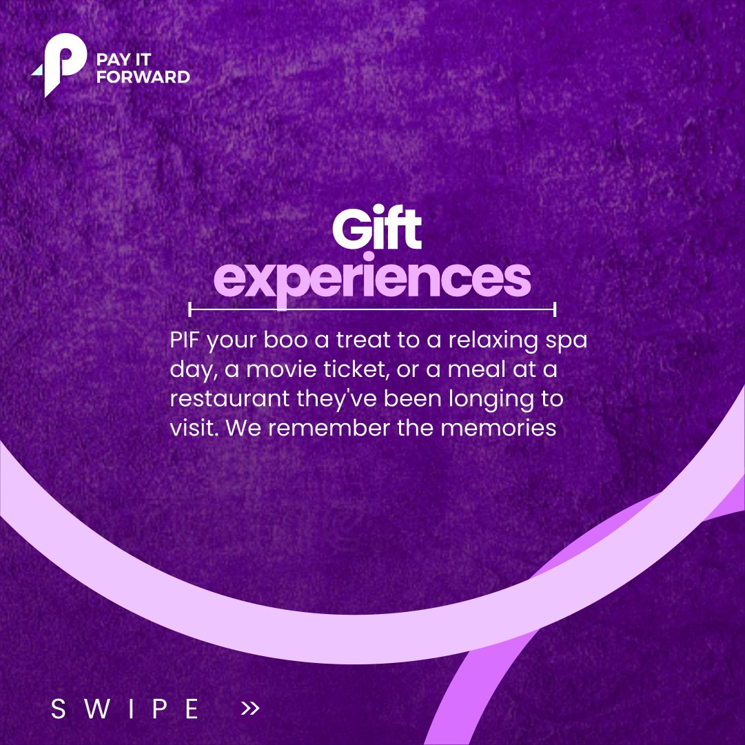 PIFAfrica's tweet photo. Love resides in the little things 💕✨
From gifting experiences to random acts of kindness and thoughtful surprises, spreading love doesn't have to be complicated.
#pifme #justpifit #didyouknow #sharinglove #gifting #pif #giftexchange #pifit #pifapp #socialgifting https://t.co/8n681u0qJZ