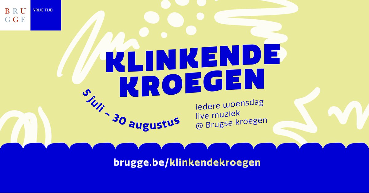 StadBrugge's tweet photo. Klinkende Kroegen zorgt voor sfeer in de binnenstad!🎶

Elke woensdag van de zomervakantie houdt Klinkende Kroegen halt in enkele Brugse cafés in de binnenstad. Goede muziek, heerlijke verfrissing en fijn gezelschap verzekerd!🍹 

Programma: https://t.co/C4bxSw7aKD https://t.co/LvmmK0ouXD