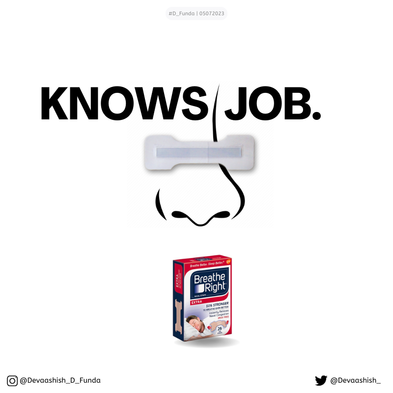 Create posters to advertise #AntiSnoringStrips!

🧵
6/n
#D_Funda

Knowsjob!
When it knows the job.
👃🛌💤

cc:@OneMinuteBriefs | #knowsjob #nosejob #nose #snoring #sleeping #nasalbreathing #sleepingdisorder #loudsnores #stopsnoring #loudsnoring #breathewell #sleepwell