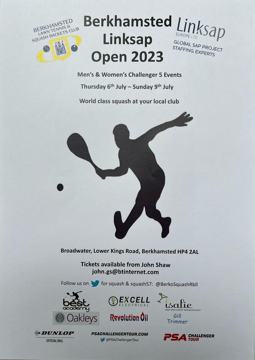 SquashChallenge's tweet image. Von der einen Metropole New York geht es nun in die nächste nach London, bzw. nach Berkhamsted. Dort trete ich bei meinem letzten PSA-Weltranglistenturnier in dieser Saison an. Als Nummer acht gesetzt treffe ich bei den mit 6.000

rehman.at/berkhamsted-op…