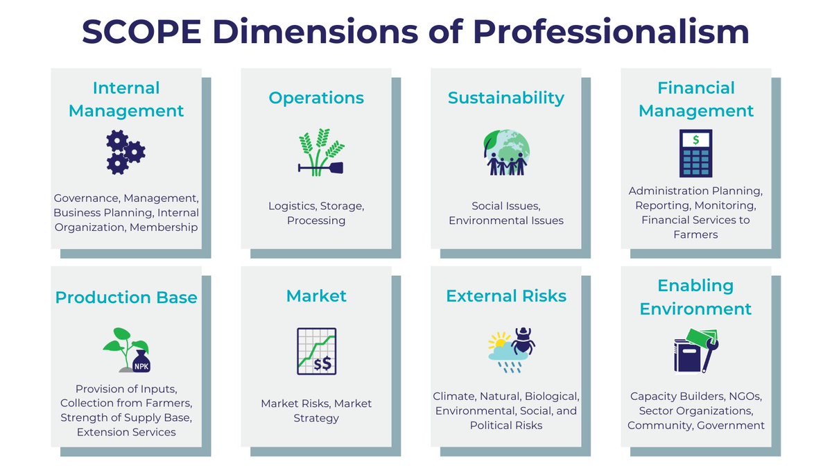 We measure eight dimensions of #agribusiness #professionalism, but what do they all mean? 🔎 We know exactly what each one is and why it's important, and we can explain how they all relate to an agribusiness's success! Read more here 👉 scopeinsight.com/what-is-measur…