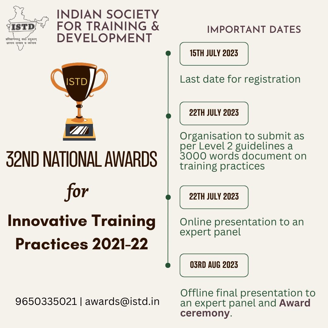 Have you done some #innovation in #training?

#awards #trainingawards #traininganddevelopment #innovativesolutions #trainingprograms #trainingsolutions #trainingdesign #trainingdelivery