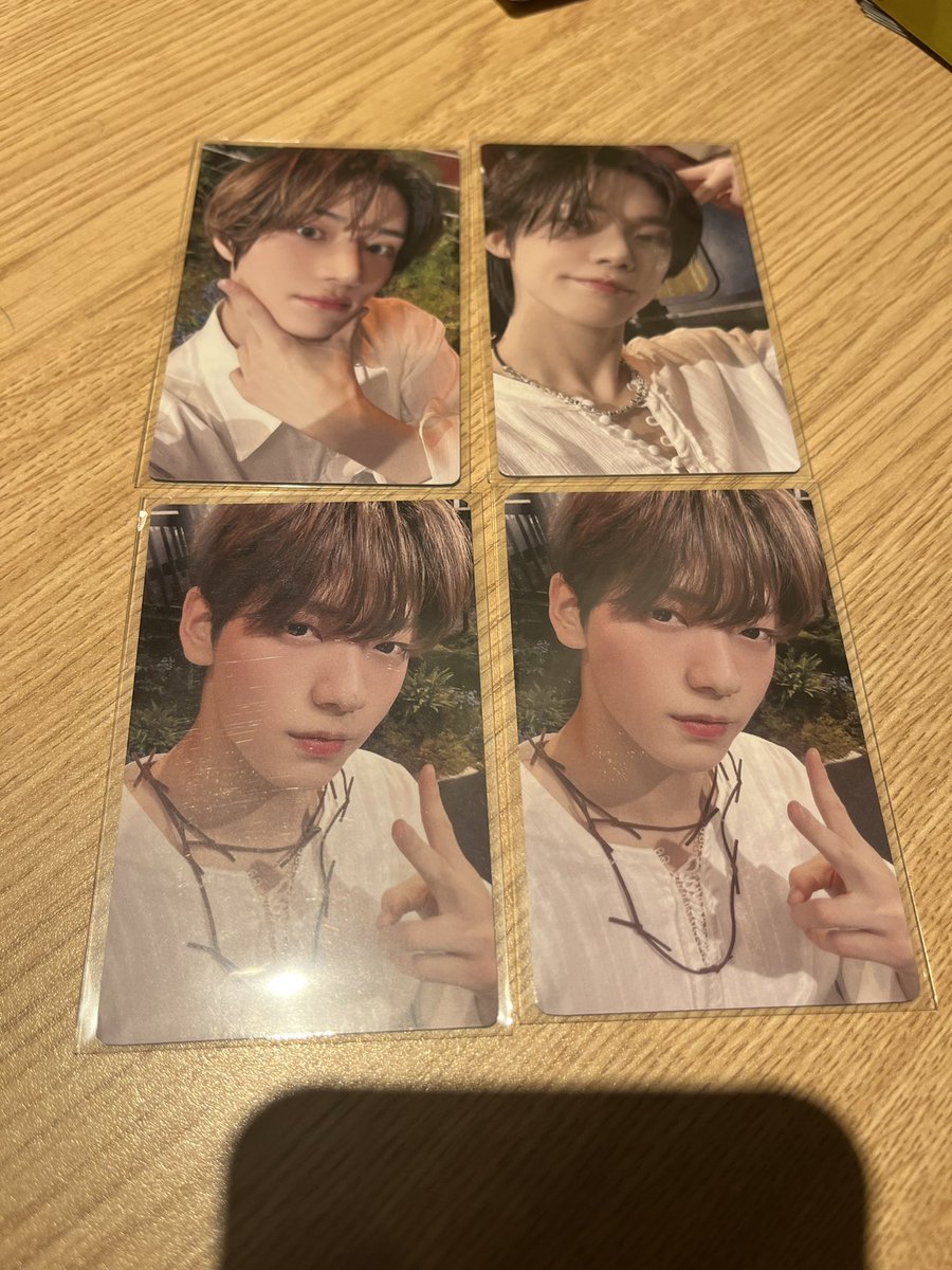 _a830730's tweet photo. TXT SWEETトレカ ラキドロ　交換

【譲】 ボムギュ ヨンジュン スビン

【求】HMVヨンジュン,テヒョン

同日発送を希望します。
お気軽にコメントかDMお待ちしております。

#TXT交換 #TXTトレカ交換 https://t.co/ukUBMn0rnq