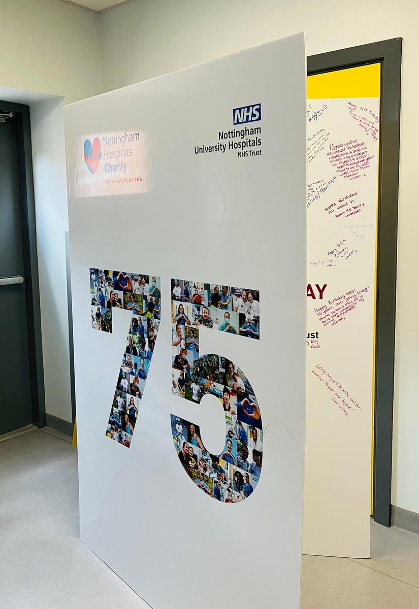 Happy 75th birthday wishes to NHS from Lister 2(respiratory)