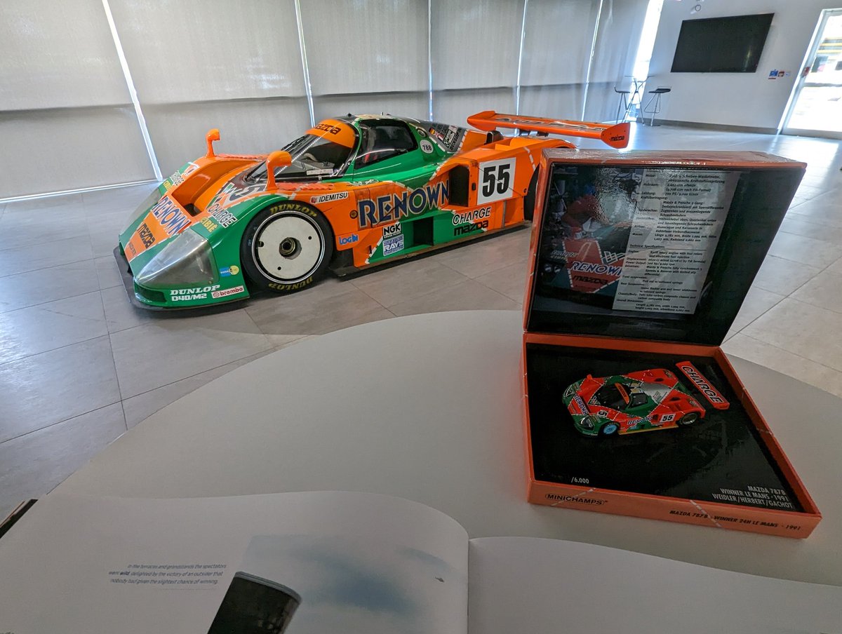 Trevor_Aston's tweet image. When you arrive at work to find one of the most iconic Le Man's winning cars of all time casually hanging around #Mazda #Mazda787B #GFOS