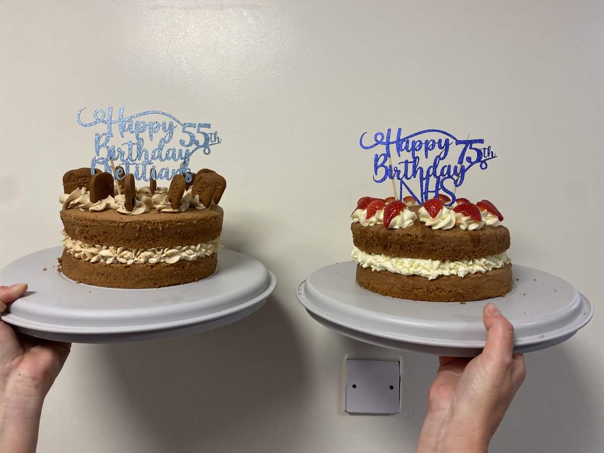 Getting the party started the Dietitian way 🍰🥳 #NHS75 #NHSBirthday #55YearsofUHNMDietitians