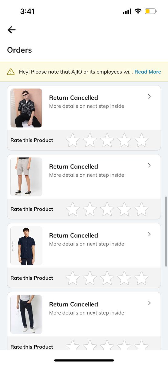 divyajain3097's tweet photo. @AJIOLife This is still not returning. This is really bad experience. You guys are not taking returns and nobody is coming for pick up. You guys are really forcing me to @consumercourtin https://t.co/XArbr9liGV
