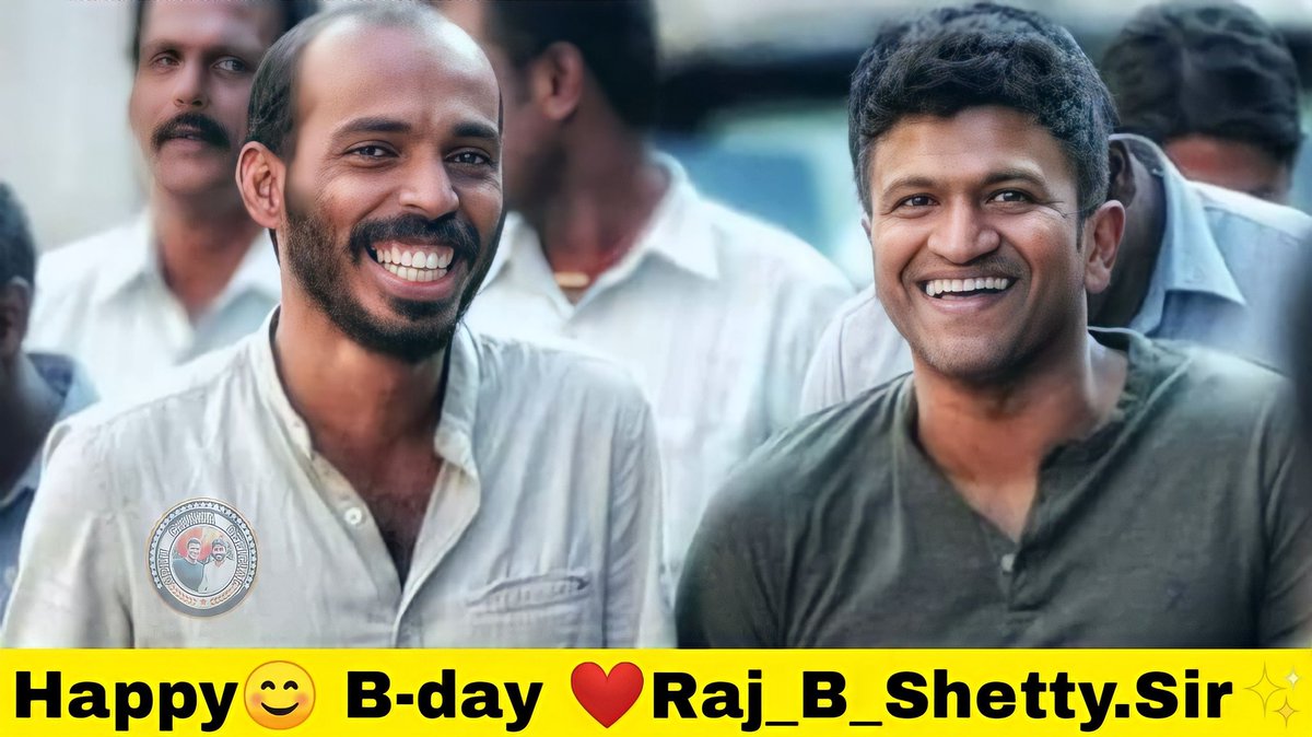 Yuvaeditor's tweet photo. Happy birthday❤ @Rajbshetty Sir.. @PuneethRajkumar https://t.co/9dcrduwogF