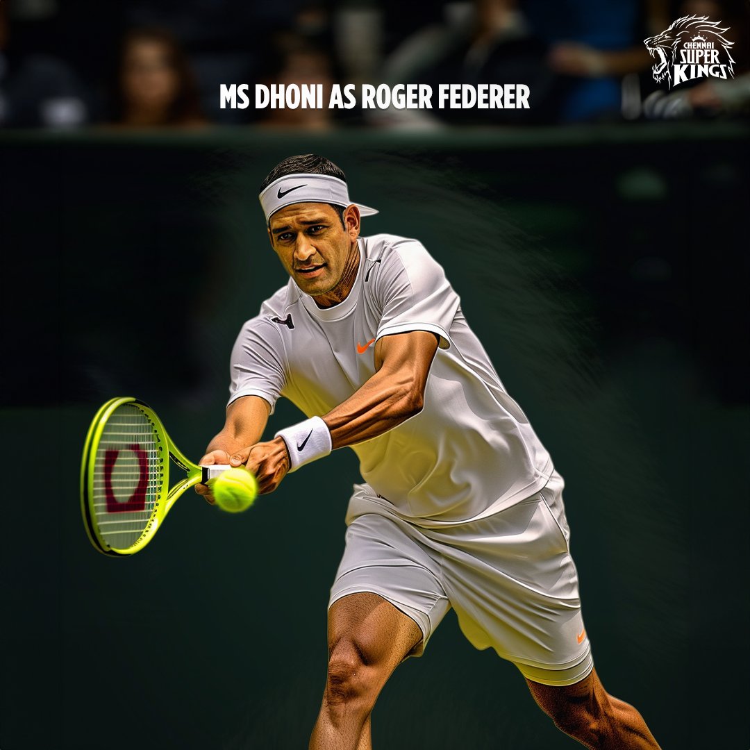 ChennaiIPL's tweet photo. What if the lions have a go with the racket at the @Wimbledon ? 🎾

#WhistlePodu #Yellove 🦁💛 https://t.co/lfFmBHP8YY